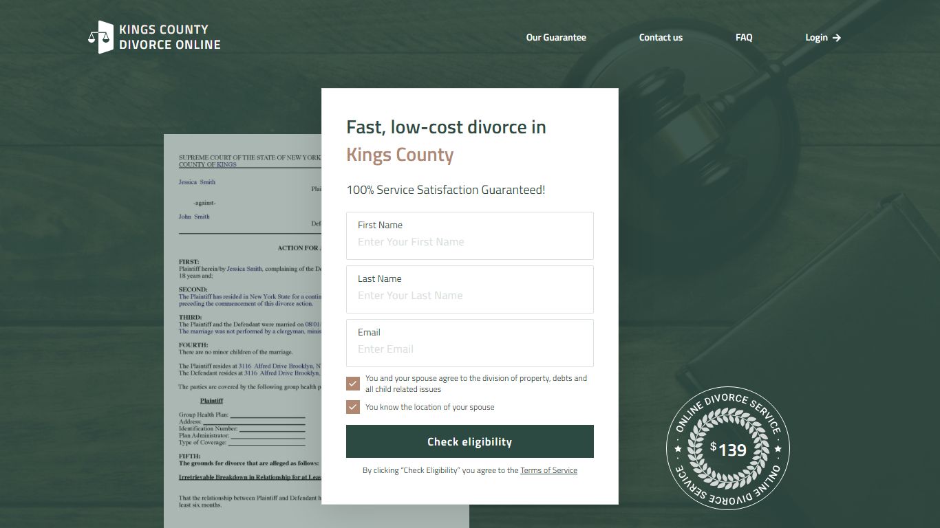 Kings County Divorce Online — File for Divorce in New York Without a ...
